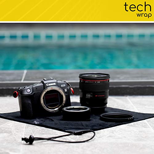 The Tech Wrap Compact 12.5" x 12.5" Neoprene Lens Pouch - Camera Lens Protective Wrap - Camera Travel Accessories
