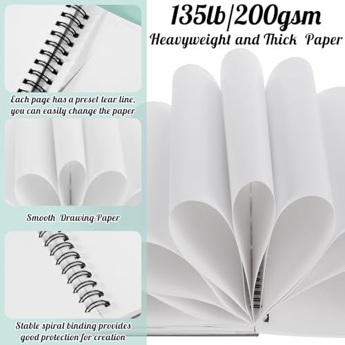 7.6 × 10In Marker Sketchbook, 200gsm Double-Sided Bleedproof Marker Paper - size: 7.6×10 Inch (1 pack)