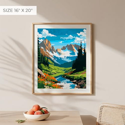 Beautiful Paint By Number Kit for Adults - Painting Set with 2 Canvases