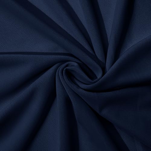 Horbaunal 4-Way Stretch Mesh Fabric by The Yard, Navy 1 Yard - color: Navy, size: 1 Yard