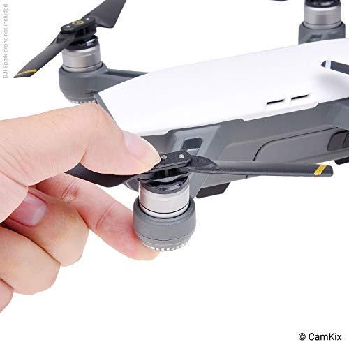 CamKix Propellers Replacement for DJI Spark - 2 Sets (8 Blades) - With Convenient Storage Box - Quick Release Foldable Wings - Flight Tested Design - Essential Accessory For Your DJI Spark Drone