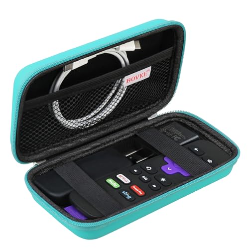 BOVKE Case for Roku Voice Remote/Roku Voice Remote Pro 2nd Ed, Turquoise - color: Turquoise