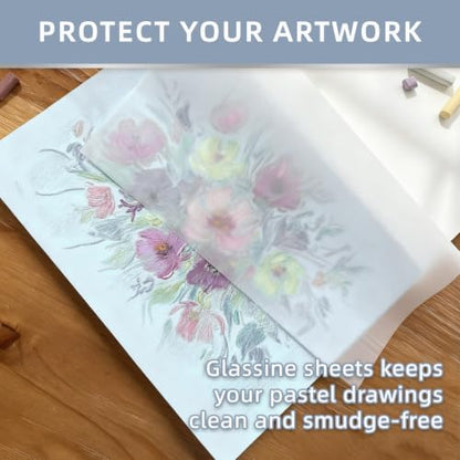 Somime 5x7 600gsm Sanded Pastel Paper Pad, 6 Sheets of 6 Light Colors - size: 5x7 6 sheets