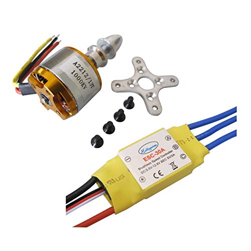 A2212 1000kv Brushless Motor + 30a ESC for Multicopter 450 X525 Quadcopter - size: 1 Pcs