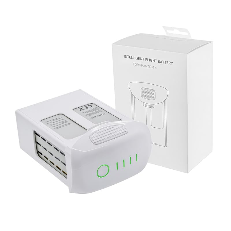 Phantom 4 Battery, 5870mAh Intelligent Flight Battery Replacement, Compatible with Phantom 4Pro V2.0, P4 Advanced, and Phantom 4 RTK Drones - Up to 30 Mins Flight Time