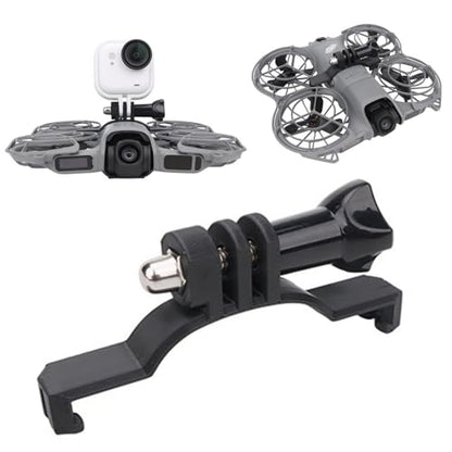 Top Mount Expansion Bracket for DJI NEO 2, Fixed Snap-on Clamp Holder for Go Ultra Action Camera