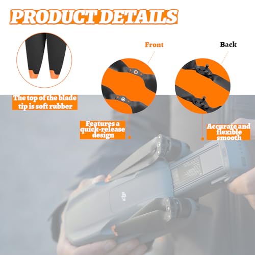8Pcs Propellers for DJI Air 3/Air 3S, Low Noise Wing Blade Propeller Blade