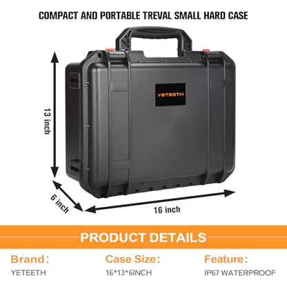 Case for DJI Avata 2 Drone Combo - Waterproof Hard Cases with Foam for Avatar 2 Fly More Combo/Goggles 3(NOT N3)/RC Motion 3/FPV Remote Controller/Batteries, for DJI Drone Accessories (Only Case)