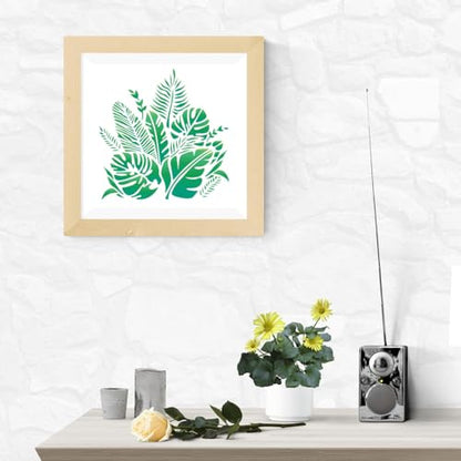 Tropical Palm Leaf DIY Painting Stencils for Wall Home Decor - style: Palm Leaves