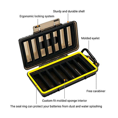14 Slots 18650 Battery Storage Organizer Case Compact & Waterproof - color: 14 Slots 18650 Battery Case