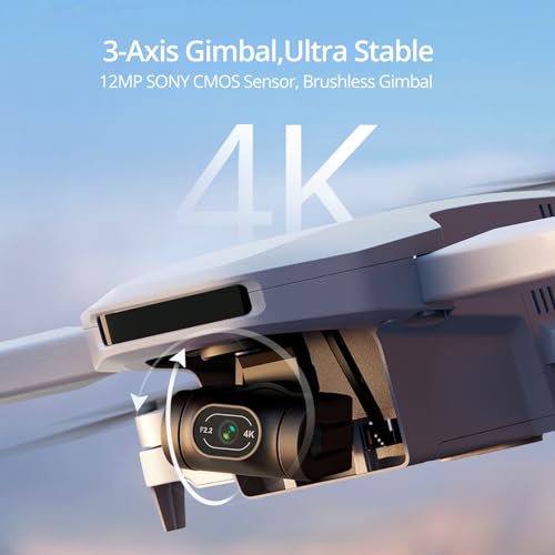 Potensic ATOM 4K GPS Drone, 3-Axis Gimbal, 96 Mins Flight, 6KM Transmission - size: ATOM (Three Batteries)