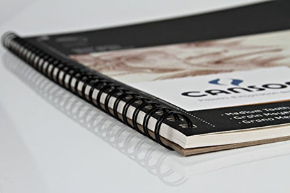 Canson Artist Series Cream Drawing Pad 14" x 17", Top Wire Bound, 24 Sheets (100510975), Count - size: 14x17, style: Cream Drawing