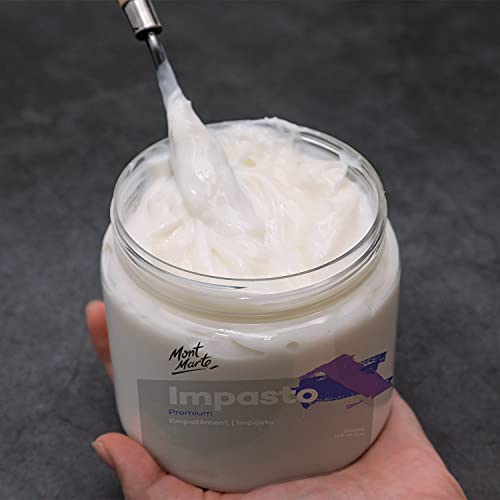 MONT MARTE Impasto Acrylic Medium 500ml (17oz) - size: 16.91 Fl Oz (Pack of 1)
