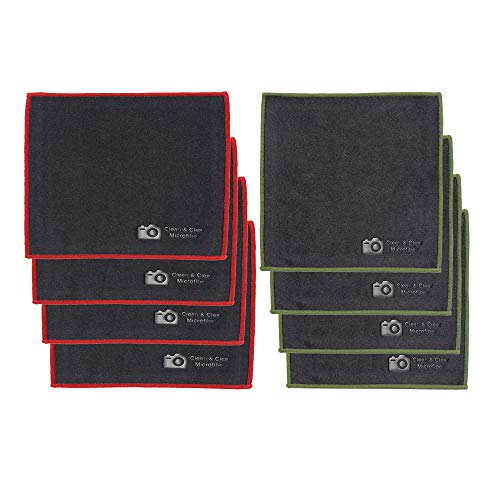 [8 Pack] Ultra Premium Quality Lens Cleaning Microfiber Cloth - Microfiber Cleaning Cloth, Camera Lens, Glasses, Screens, and All Lens.