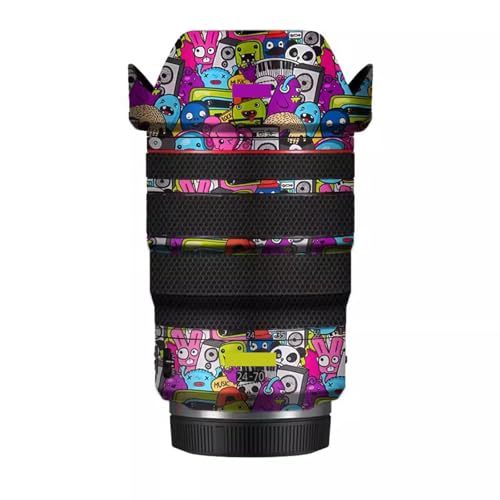 for Canon RF 24-70mm F2.8L is Lens Skin Camera Vinly Wrap Flim Full Body Decorative Sticker Cover Decal 24-70 2.8(Graffiti Pink) - color: Graffiti Pink