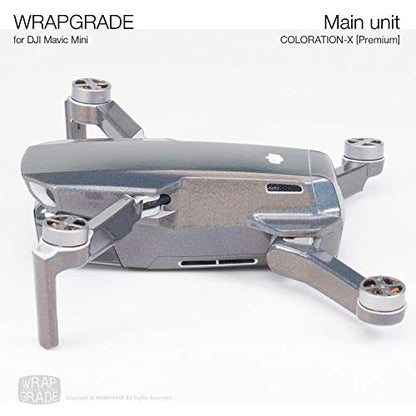 Wrapgrade Skin Compatible with DJI Mavic Mini & Mini 2 SE & Mini 4K (Coloration-X) - color: COLORATION-X