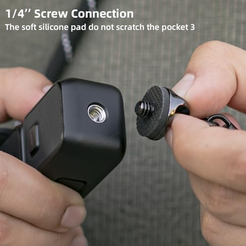 Multifuctional Crossbody Hand Wrist Lanyard Strap for DJI Osmo Pocket 3 - color: Black