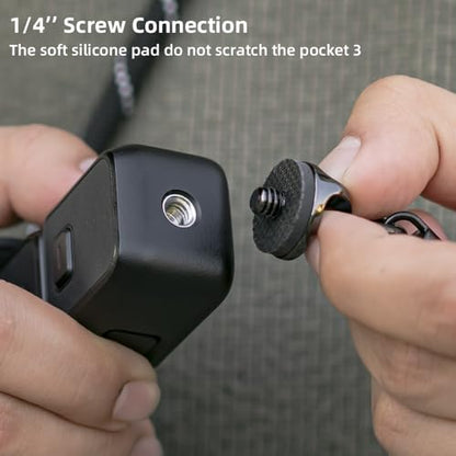 Multifuctional Crossbody Hand Wrist Lanyard Strap for DJI Osmo Pocket 3 - color: Black