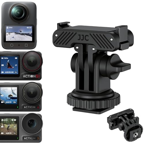 JJC Cold Shoe Mount Adapter for DJI Osmo Action 5 Pro 4 3,Stable Mounting - color: Hot Shoe/Cold Shoe Adapter