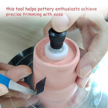 ZORZA 4Pcs Pottery Wheel Trimming Tools Little Spinners for Clay Finishing