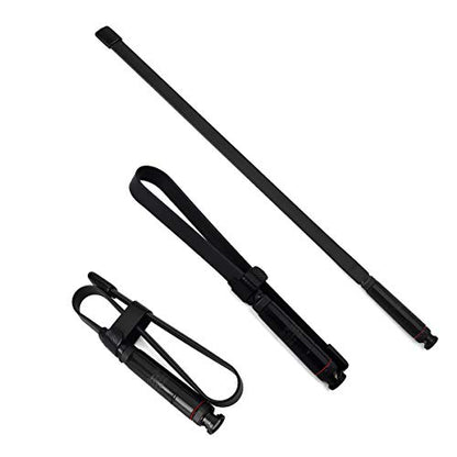 HYS BNC CS Tactics Antennas Foldable Dual Band 2m/70cm HT Antenna - color: Black