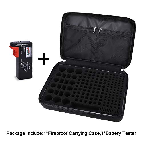 Tamfile Fireproof Battery Organizer Storage Case Waterproof&Explosionproof
