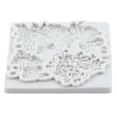 Flower Polymer Clay Molds Daisy Flower Heart Silicone Mold - color: Style K