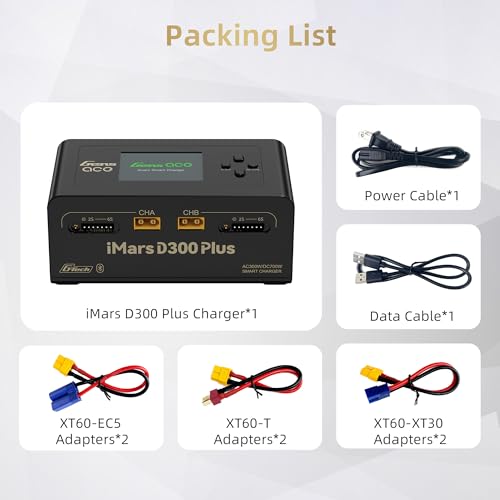 Gens ace iMars D300 Plus Dual Channel 1-6S Smart LiPo Battery Charger