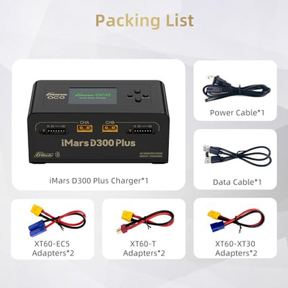 Gens ace iMars D300 Plus Dual Channel 1-6S Smart LiPo Battery Charger