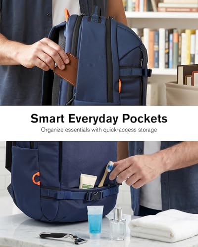 Tolaccea 30L Travel Laptop Backpack TSA Carry-On for Business Trips Commute - color: Navy