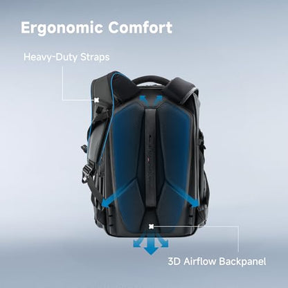 VSGO Black Snipe 25L Camera Backpack with Side Access and Dividers