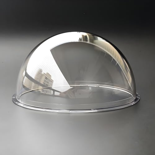 4.2 Inch Clear Dome Cover Transparent Hemisphere Camera Lens Protective Cover, Polycarbonate Plastic Glass Security CCTV Camera Case, Dome Outer Diameter 107mm