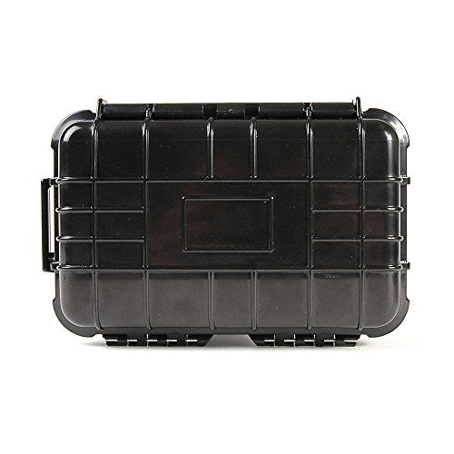 multicomp PRO 8" Weatherproof Equipment Case, made of Polypropylene Plastic, Black, 7.5" X 5" X 3.25"