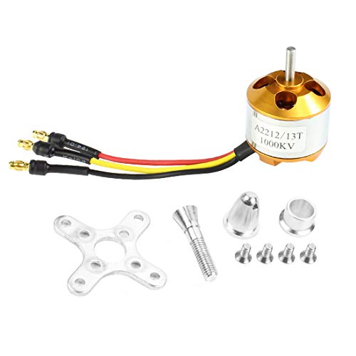 QWinOut A2212 1000KV Brushless Outrunner Motor 13T with 3.5mm Male Banana Bullet for RC DIY Aircraft Multi-Copter Quadcopter Drone (4 Pcs)