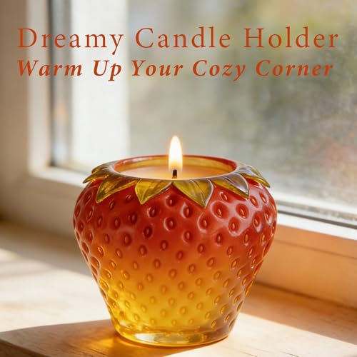 Strawberry Epoxy Resin Molds, Fruit Candle Holders Silicone Molds - color: Strawberry Resin Mold