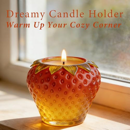 Strawberry Epoxy Resin Molds, Fruit Candle Holders Silicone Molds - color: Strawberry Resin Mold