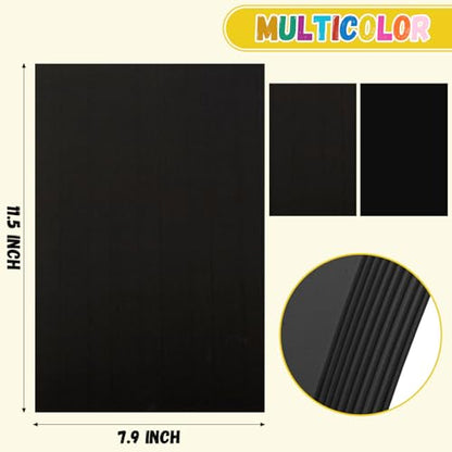 10 Pack Eva Foam Sheets Craft 8 x 12 inch (Black) - color: Black