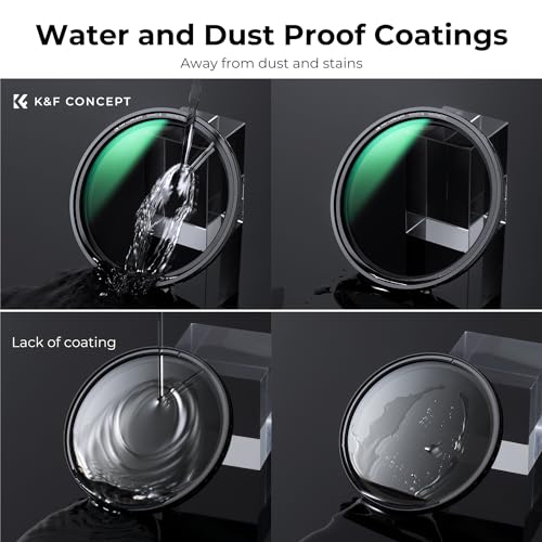 K&F CONCEPT 49mm Magnetic Variable ND Lens Filter ND8-ND128+Magnetic Ring - size: 49mm