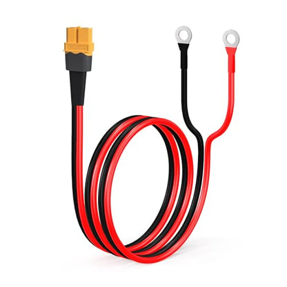 ELFCULB XT60 to Ring Terminal Cable 12AWG 2FT - color: 12AWG XT60 Female to O Ring, size: 2FT