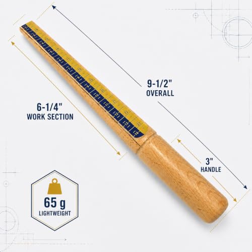 Wax Tube Ring Sizer Mandrel Reamer for Jewelry Making, US Sizes 2-14