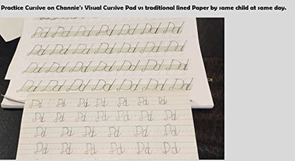 Channie’s Quick & Neat Cursive Handwriting Pad, 80 Pages Front & Back, 40 Sheets, Grades 1st – 3rd, Size 8.5” x 11” - style: Cursive Writing Pad