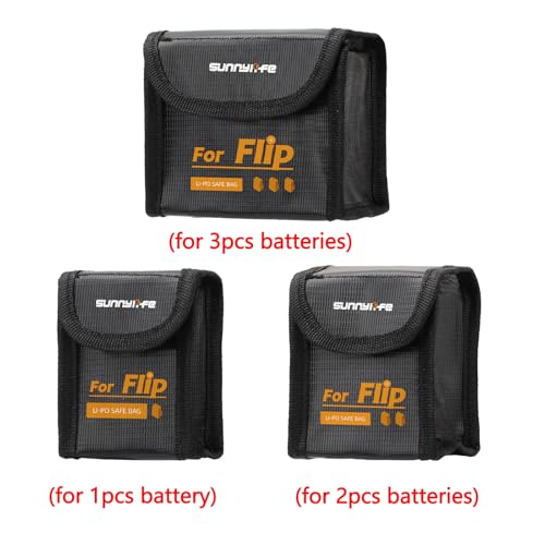 Lipo Storage Case for DJI Flip Battery Accessories-for 2 Batteries - size: Medium (for 2pcs batteries)