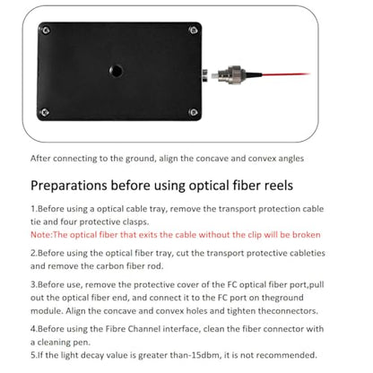 5km FPV Optic Fiber Cable with Build-In Sky End Optical Fiber Cable Image Data Module Transimission, Wired Signal Transmitter Optical Receiver Link Ground End Station for FPV Drone Accessories (5km) - size: 5km