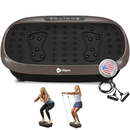 Lifepro HexaPlate Lite Compact Vibration Plate with Magnetic Acupoints - color: Bronze