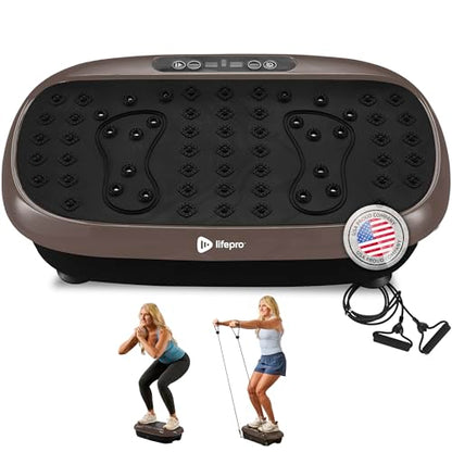 Lifepro HexaPlate Lite Compact Vibration Plate with Magnetic Acupoints - color: Bronze