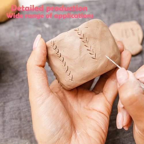 20 Pcs Ceramic Needle Clay Needle Tools Stainless Steel Sculpture Polymer Clay Needle Ceramic Detail Tools for Sculpting Carving Texture Art