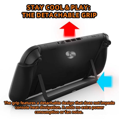 IFYOO NexGrip Ergonomic Grip Set for Nintendo Switch 2 Joycons, Grip Case Compatible with Joy Con 2 Controller, Compatible with Switch 2 Joycon, Switch 2 Accessories - Black