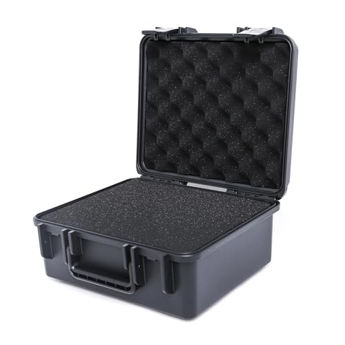 12in Hard Shell Case with DIY Customizable Foam Insert (10.6 x 8.9 x 3.3in Interior) - size: 10.6 x 8.9 x 3.3 inches