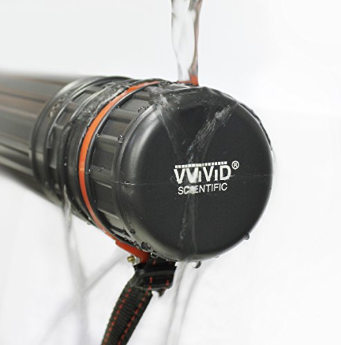 VViViD Extra Large Black Plastic Telescoping Transit Poster & Document Storage Tube w/Adjustable Nylon Carrying Strap (Medium (17.5" x 2.5")) - size: Medium (17.5" x 2.5")