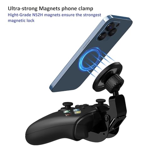 DOYO Xbox Controller Phone Mount - Enhance Gaming Comfort with Magnetic Holder for Xbox Series X|S & One Controllers - color: Black-for Xbox one Controller